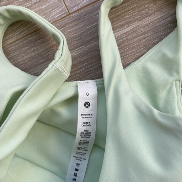 Lululemon Align Tank and Align Biker Shorts Set Sz 0 EUC like new Green Mint - Picture 9 of 10